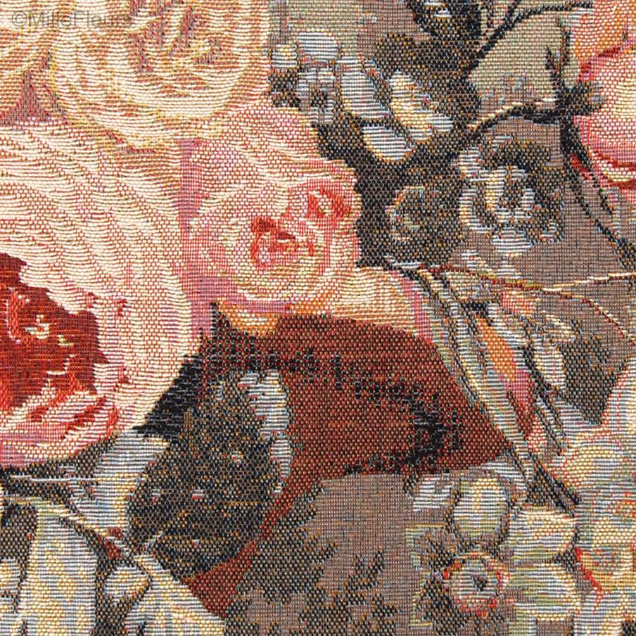 Jarrón y Quiosco Fundas de cojín Flores clásico - Mille Fleurs Tapestries