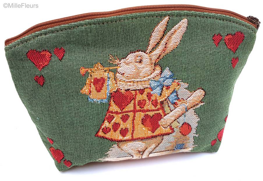 Conejo de Corazón Bolsas de Maquillaje Alicia en el País de las Maravillas - Mille Fleurs Tapestries