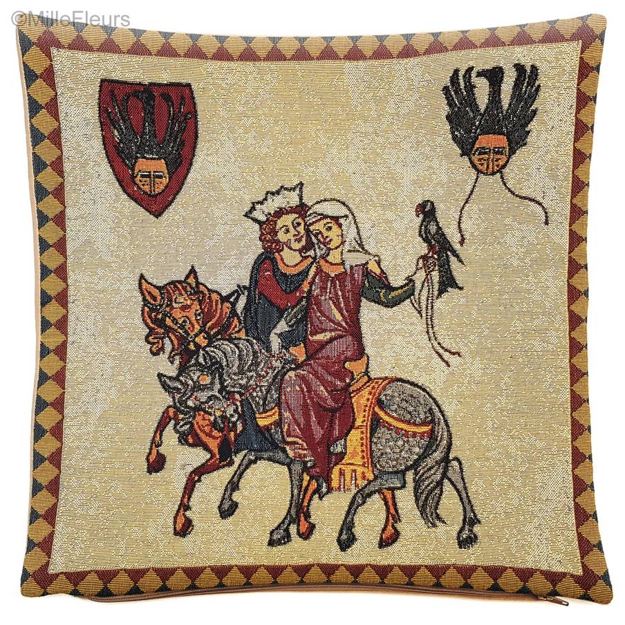 Wernher von Teufen Tapestry cushions Codex Manesse - Mille Fleurs Tapestries