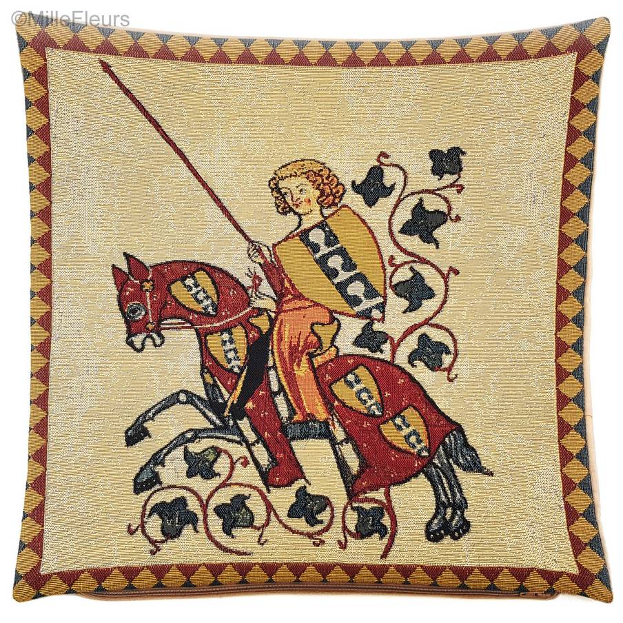 Heinrich von Rugge Tapestry cushions Codex Manesse - Mille Fleurs Tapestries