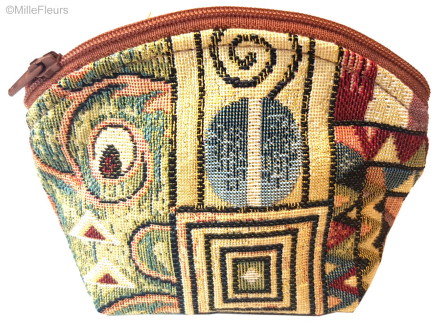 Ornamentos (Klimt) Bolsas de Maquillaje Estuches con Cremallera - Mille Fleurs Tapestries