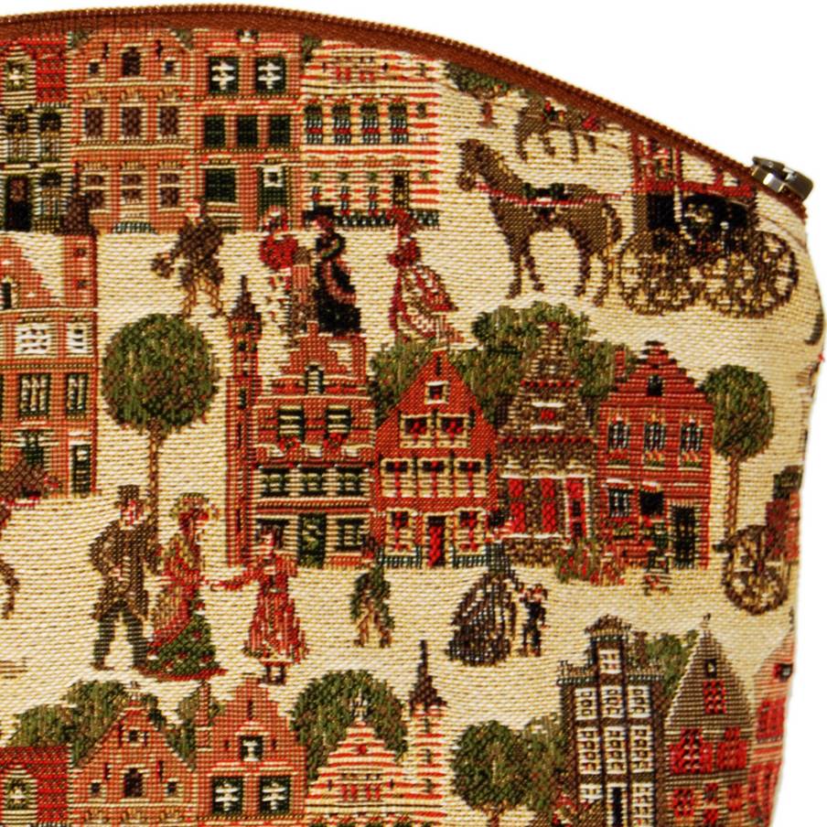 Bruges Market Make-up Bags Bruges - Mille Fleurs Tapestries