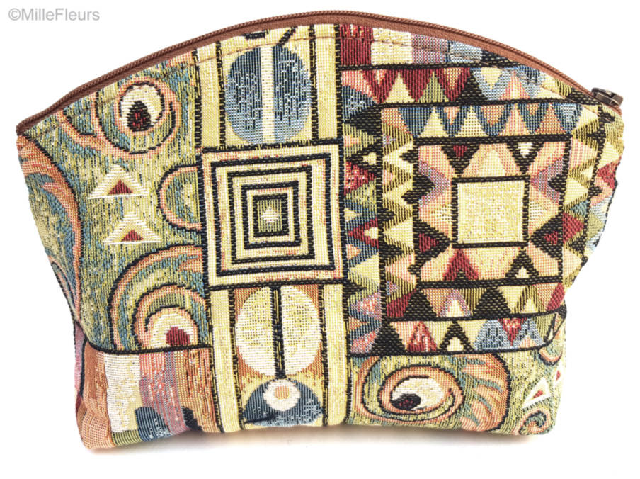Ornements (Klimt) Sacs de Maquillage Chefs-d'œuvre - Mille Fleurs Tapestries