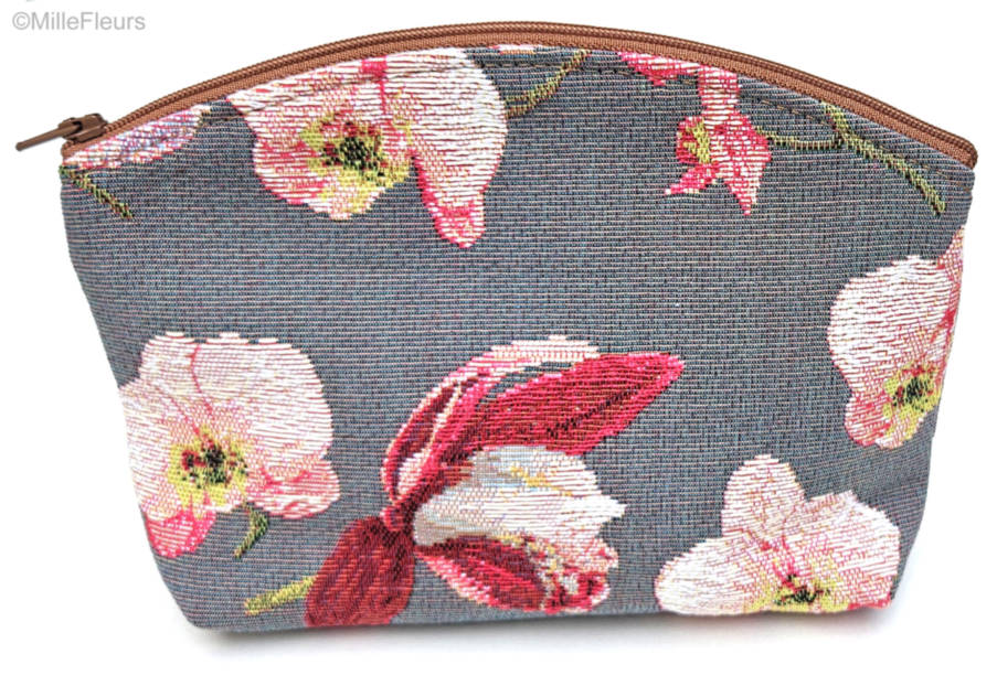 Orchids Make-up Bags Flowers - Mille Fleurs Tapestries