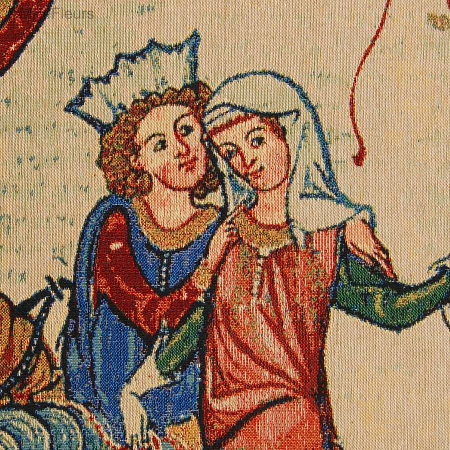 Wernher von Teufen Tapisseries murales Codex Manesse - Mille Fleurs Tapestries