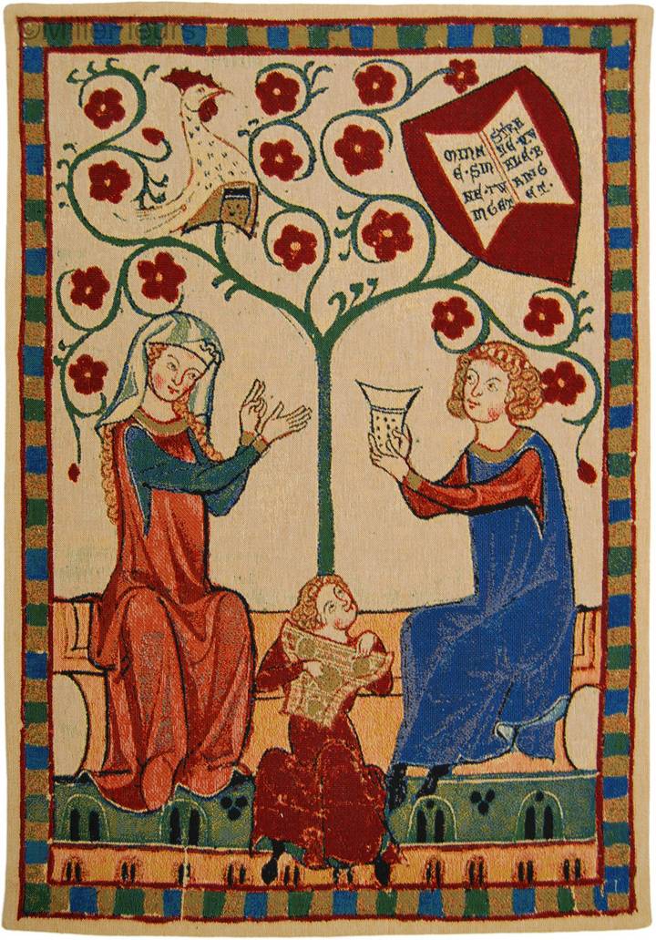 Von Buchheim Tapisseries murales Codex Manesse - Mille Fleurs Tapestries
