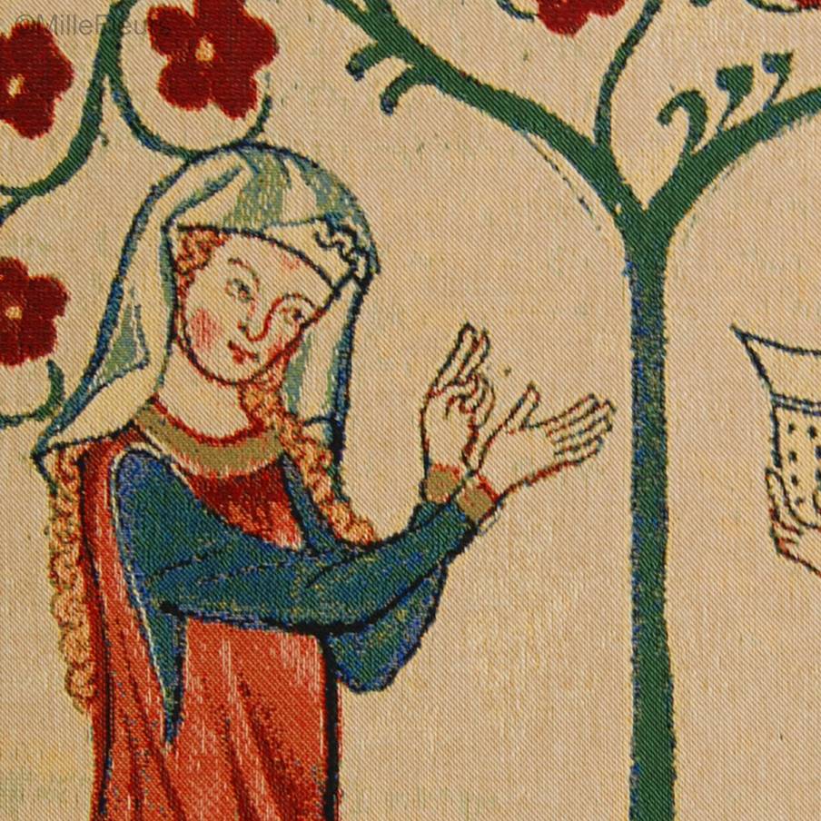 Von Buchheim Tapices de pared Codex Manesse - Mille Fleurs Tapestries