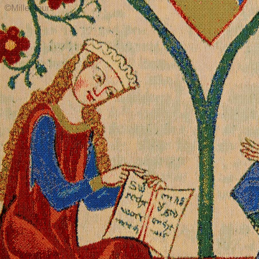 Alram von Gresten Tapices de pared Codex Manesse - Mille Fleurs Tapestries