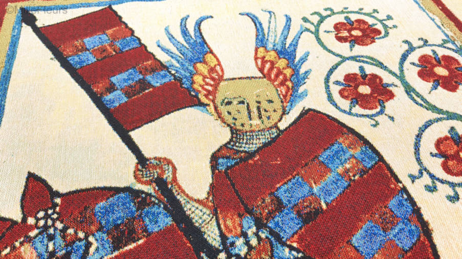 Codex Manesse Triptyque 1 Tapisseries murales Codex Manesse - Mille Fleurs Tapestries