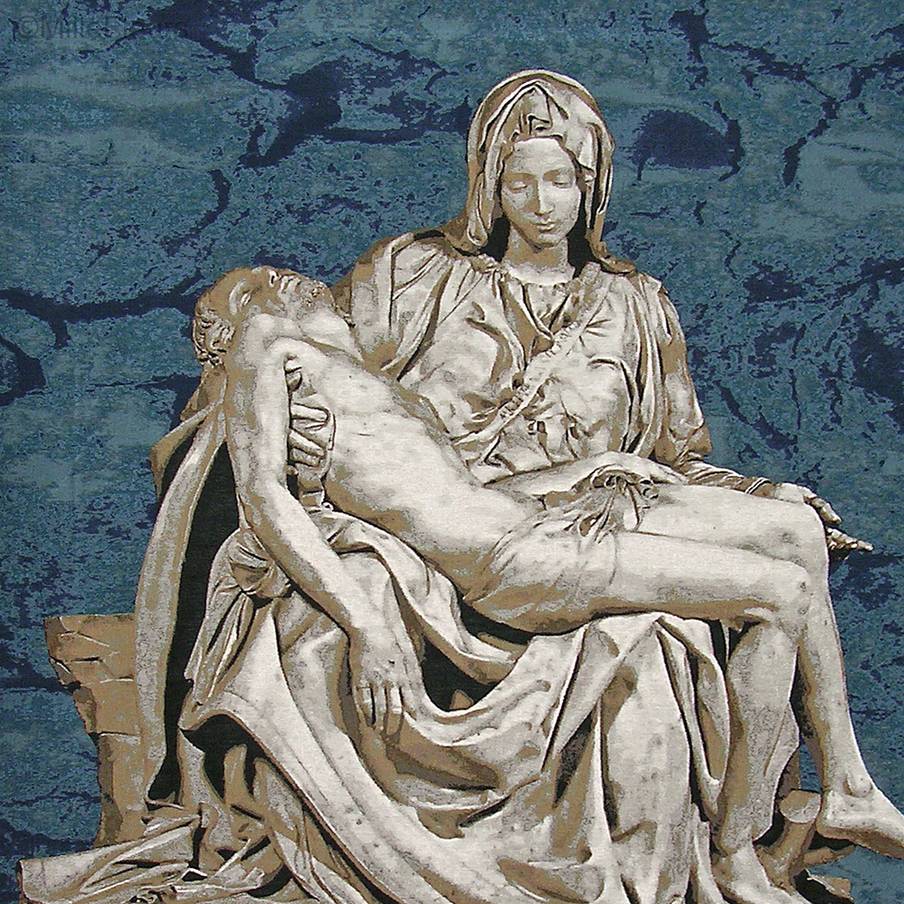 Pieta de Michelangelo Tapices de pared Religiosos - Mille Fleurs Tapestries