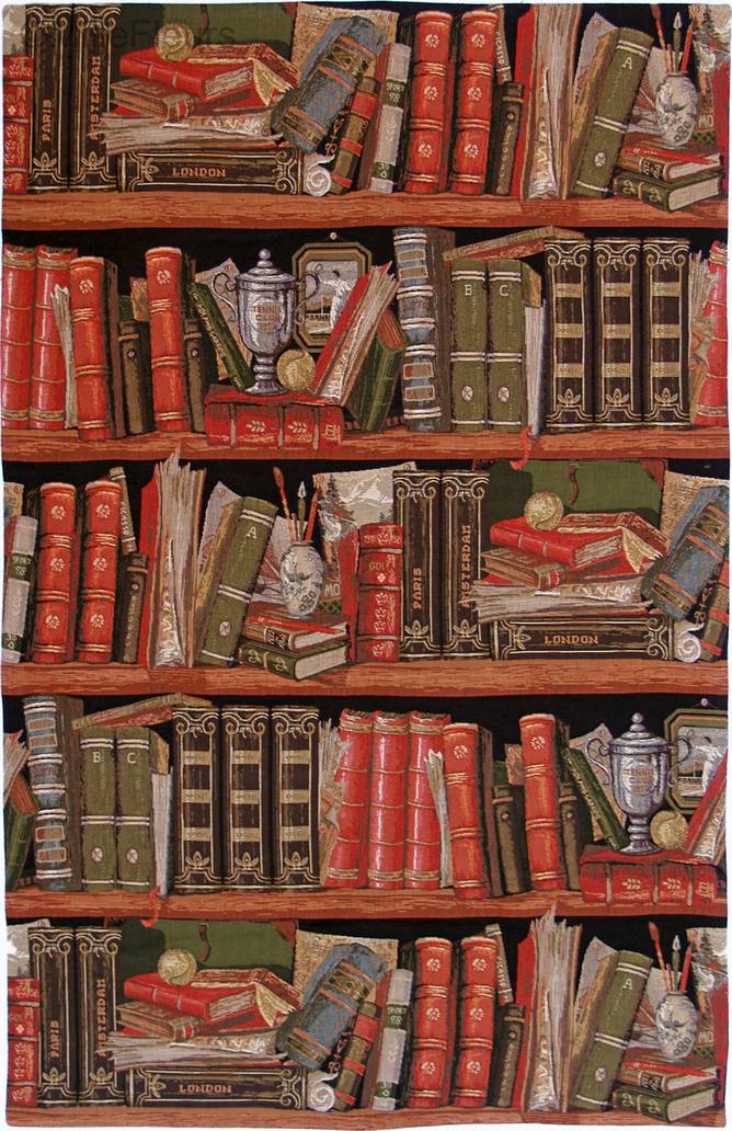 Boekenplank Wandtapijten Boekenplanken - Mille Fleurs Tapestries
