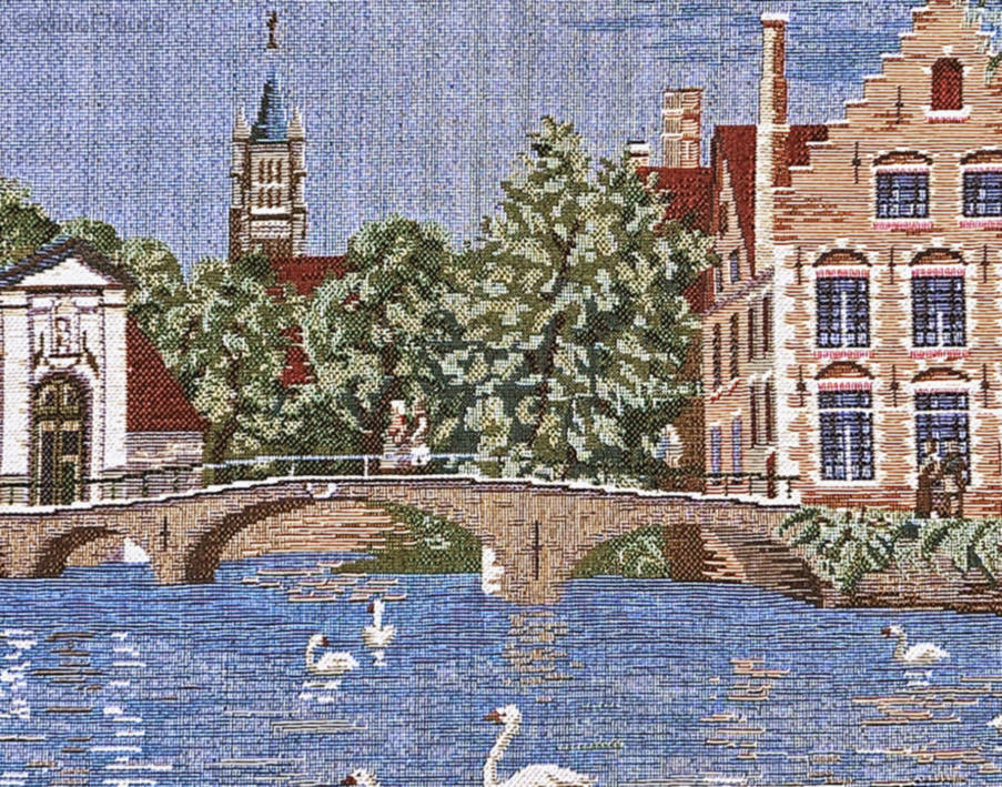 Béguinage de Bruges Tapisseries murales Bruges et la Flandre - Mille Fleurs Tapestries