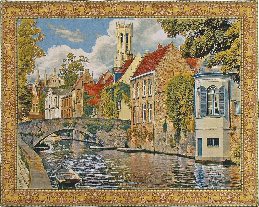 Groenerei te Brugge Wandtapijten Brugge en Vlaanderen - Mille Fleurs Tapestries