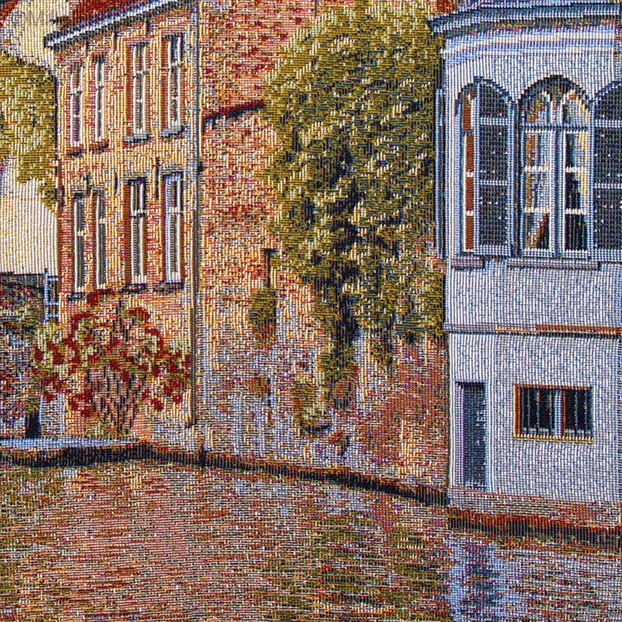 Groenerei en Brujas Fundas de cojín Ciudades Históricas Belgas - Mille Fleurs Tapestries