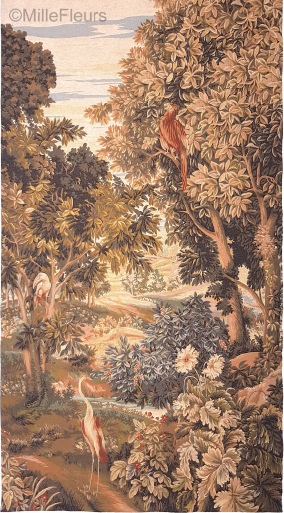 Verdure met Vogels Wandtapijten Verdures - Mille Fleurs Tapestries