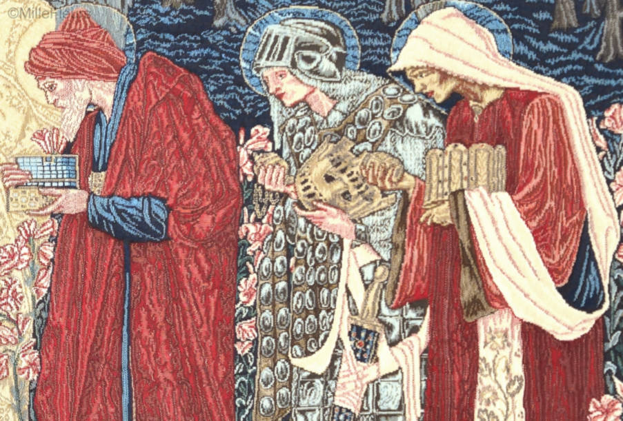 L'Adoration des Mages (Edward Burne-Jones) Tapisseries murales Religieux - Mille Fleurs Tapestries