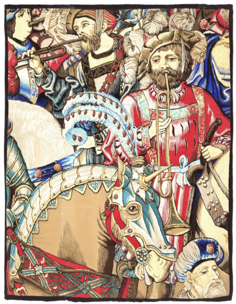 The Heroes Wall tapestries Renaissance - Mille Fleurs Tapestries