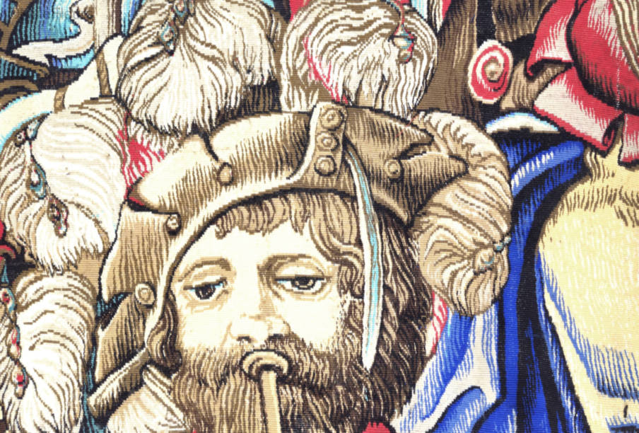 Los Héroes Tapices de pared Renacimiento - Mille Fleurs Tapestries