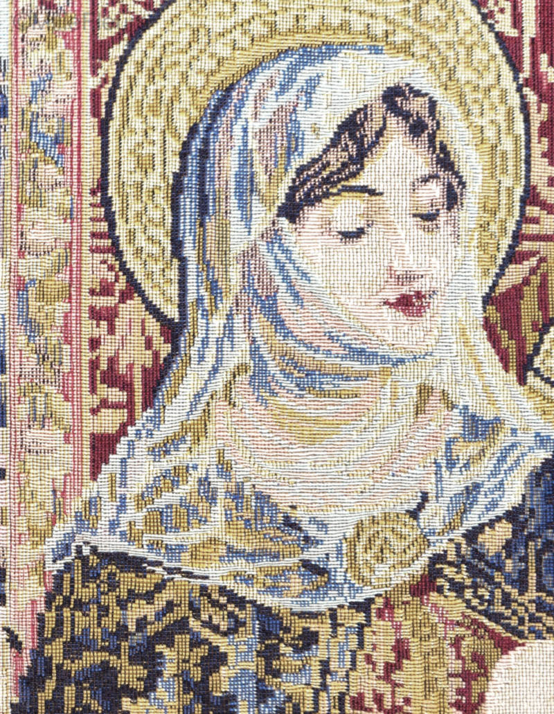 Vierge à l'Enfant Tapisseries murales Religieux - Mille Fleurs Tapestries