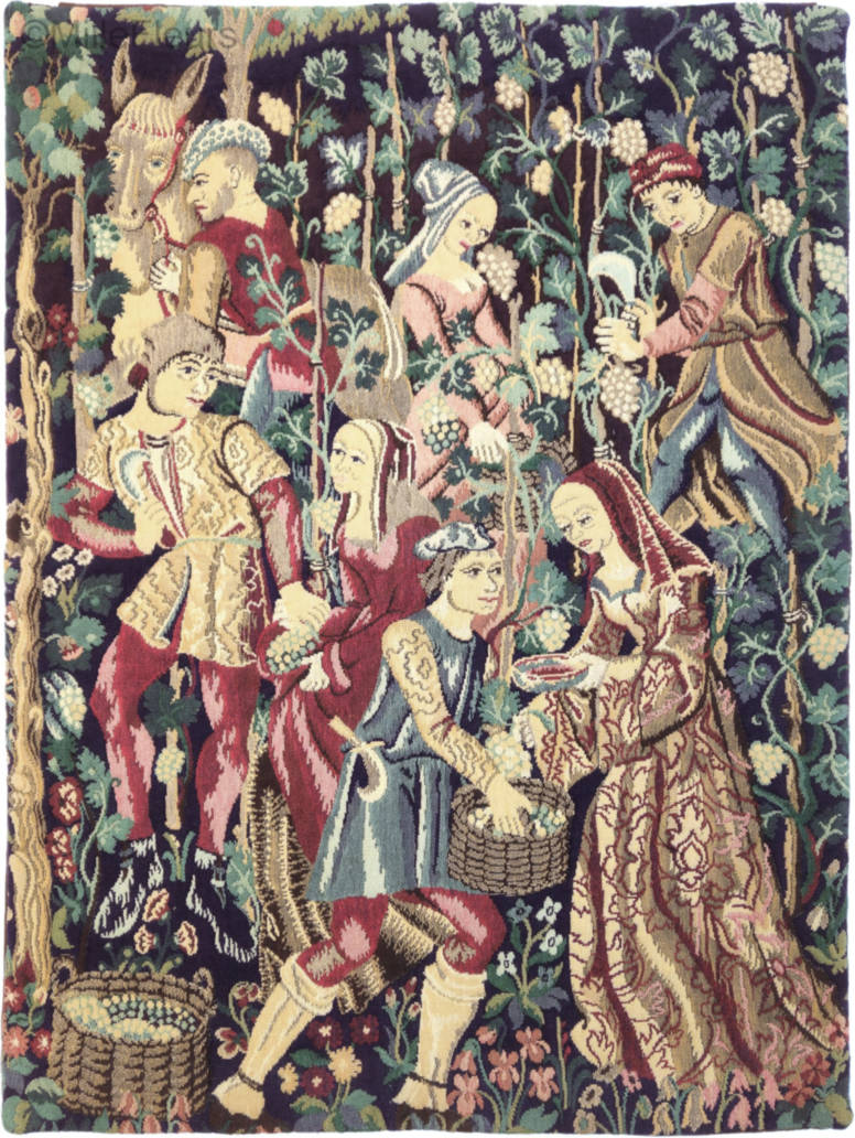 De Druivenoogst Wandtapijten Wijnoogst - Mille Fleurs Tapestries
