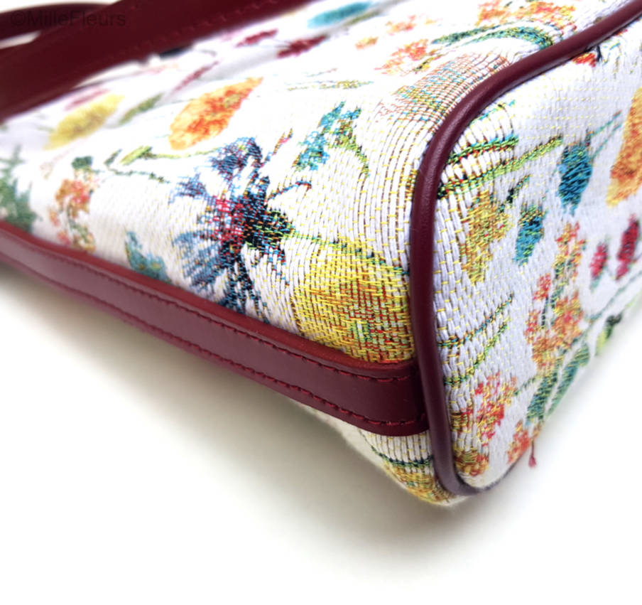 Flores de Primavera bolso de asa al hombro Bolsas Flores - Mille Fleurs Tapestries