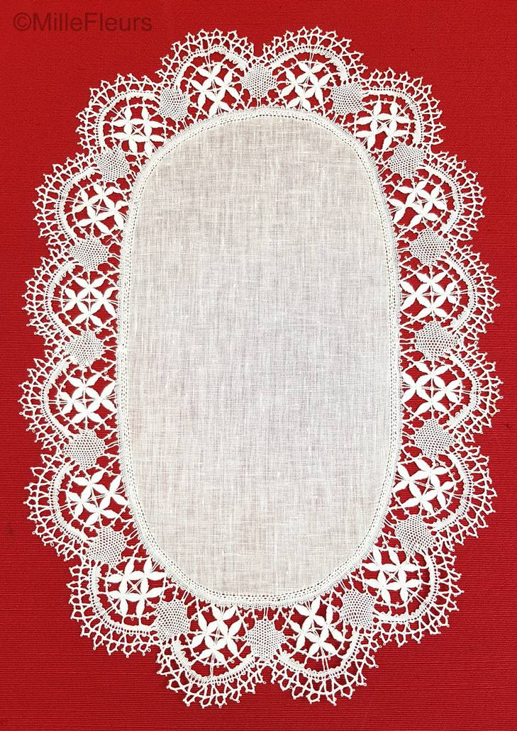 Oval Cluny Accessories Cluny Lace - Mille Fleurs Tapestries