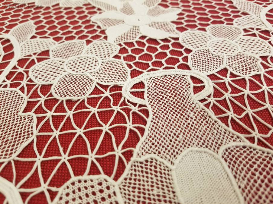 Round Tablecloth Accessories Lace point de Venise - Mille Fleurs Tapestries