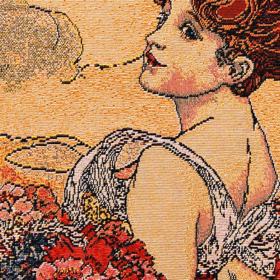 Summer (Mucha) Tapestry cushions Alphonse Mucha - Mille Fleurs Tapestries