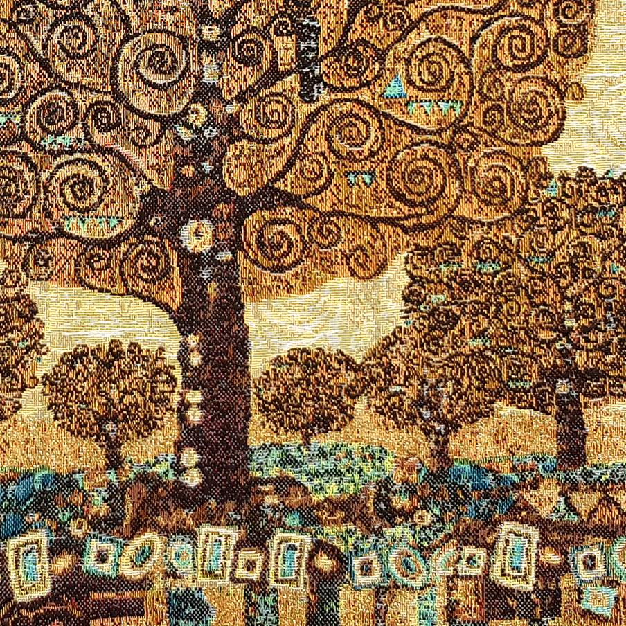 Arbres de la Vie (Gustav Klimt) Housses de coussin Gustav Klimt - Mille Fleurs Tapestries