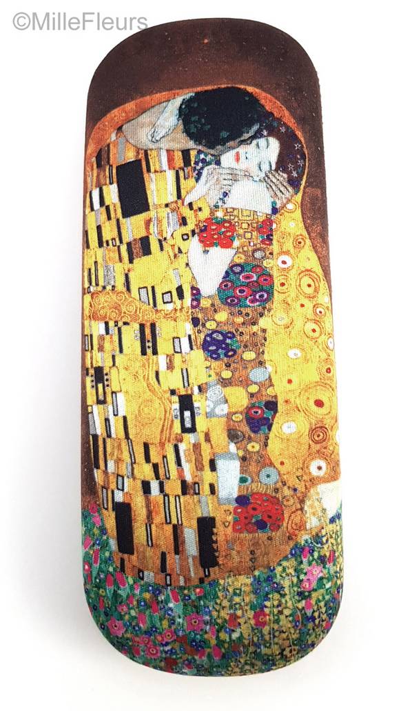 Le Baiser (Gustav Klimt) Accessoires Etuis à lunettes - Mille Fleurs Tapestries