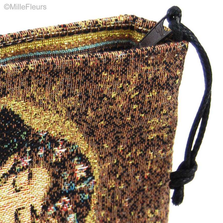 El Beso (Klimt) Bolsas de Maquillaje Estuches con Cremallera - Mille Fleurs Tapestries