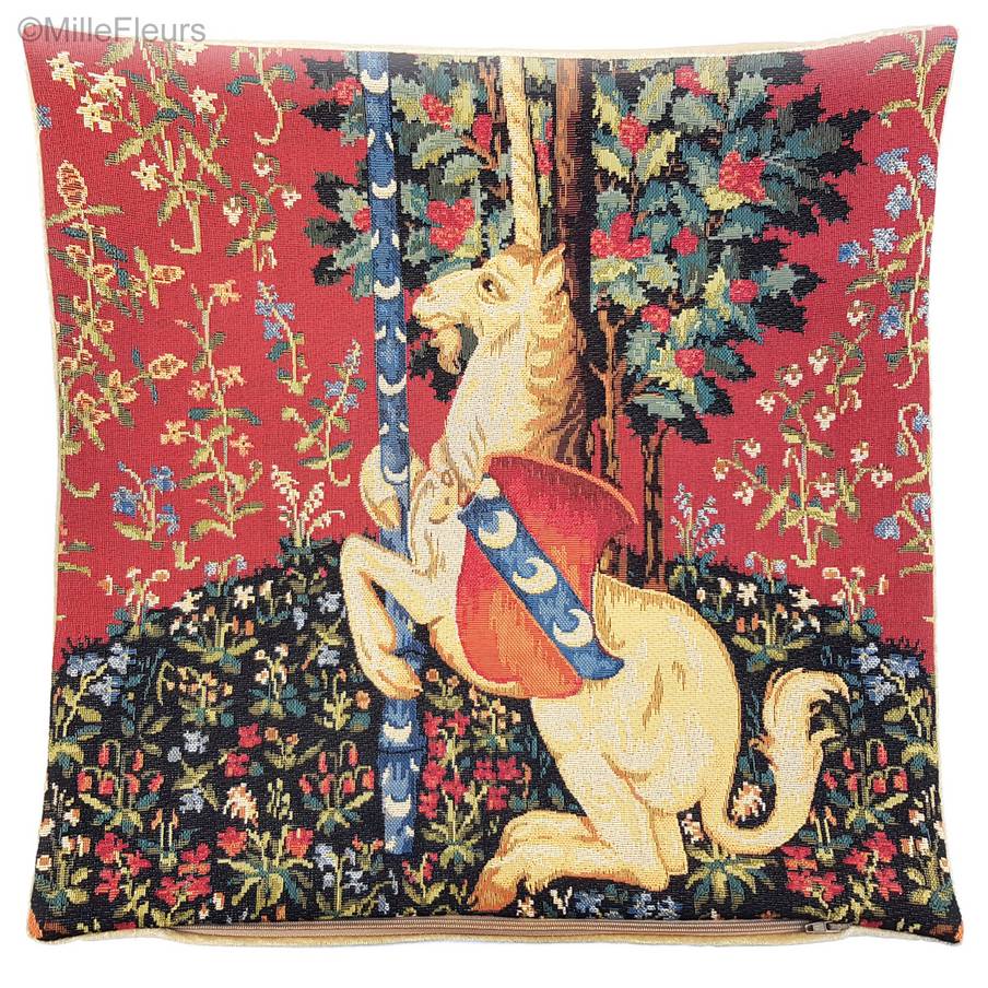 Eenhoorn Kussenslopen Serie van de Eenhoorn - Mille Fleurs Tapestries