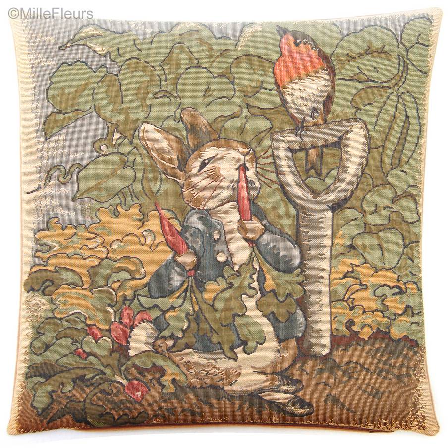 Peter Rabbit (Beatrice Potter) Fundas de cojín Beatrix Potter - Mille Fleurs Tapestries