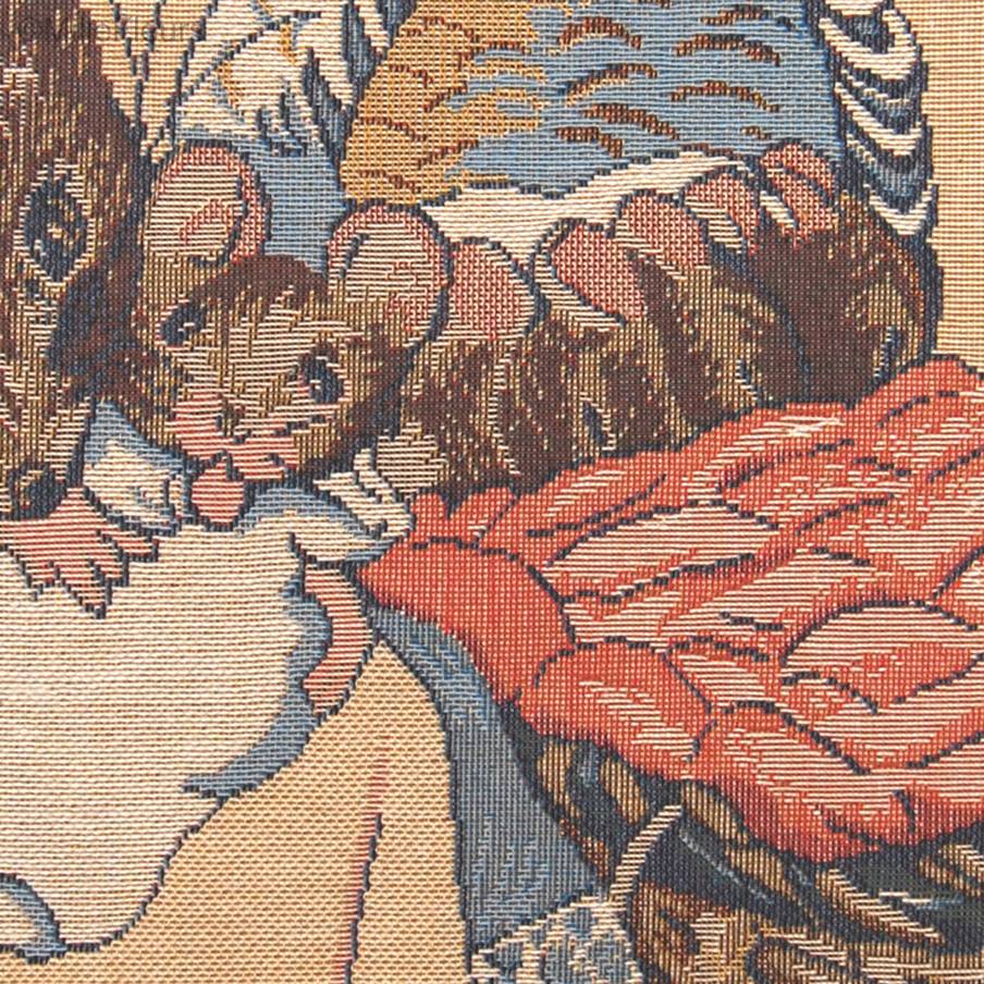 Badmice (Beatrice Potter) Fundas de cojín Beatrix Potter - Mille Fleurs Tapestries