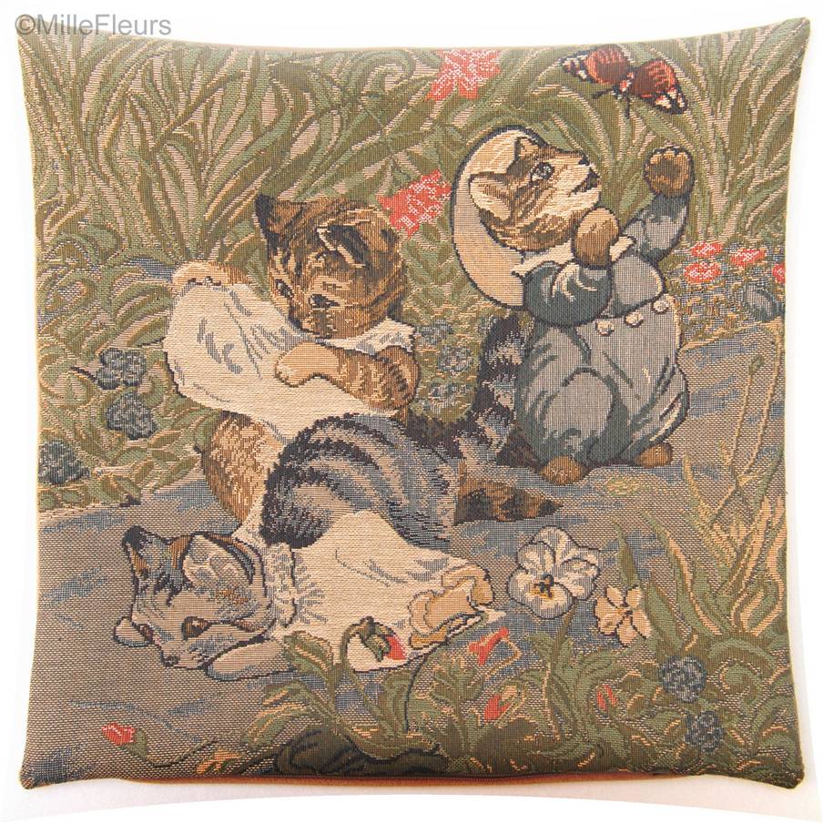 Tom Kitten (Beatrice Potter) Fundas de cojín Beatrix Potter - Mille Fleurs Tapestries