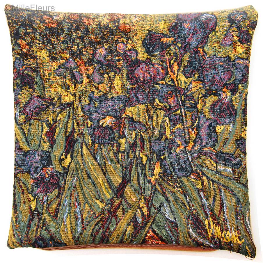 Lirios (Van Gogh) Fundas de cojín Vincent Van Gogh - Mille Fleurs Tapestries