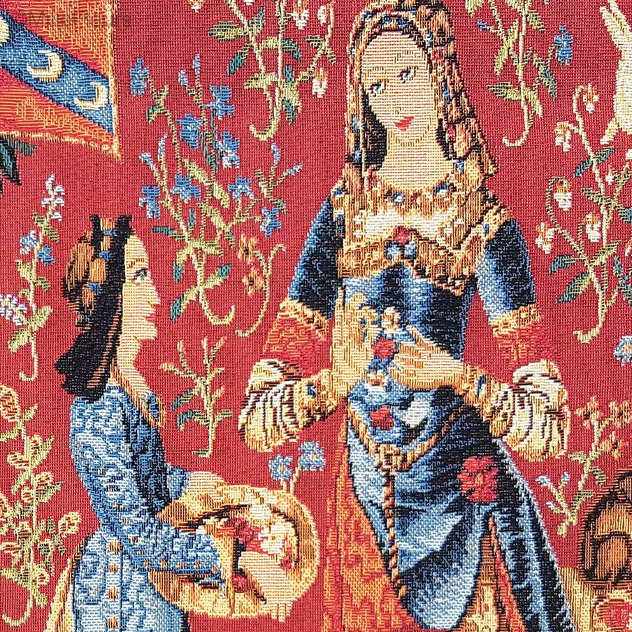 De Reuk Sierkussens Serie van de Eenhoorn - Mille Fleurs Tapestries