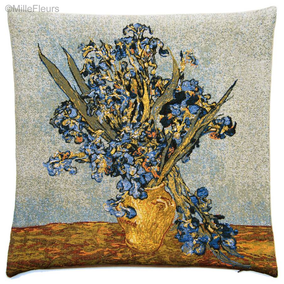 Lirios (Van Gogh) Fundas de cojín Vincent Van Gogh - Mille Fleurs Tapestries