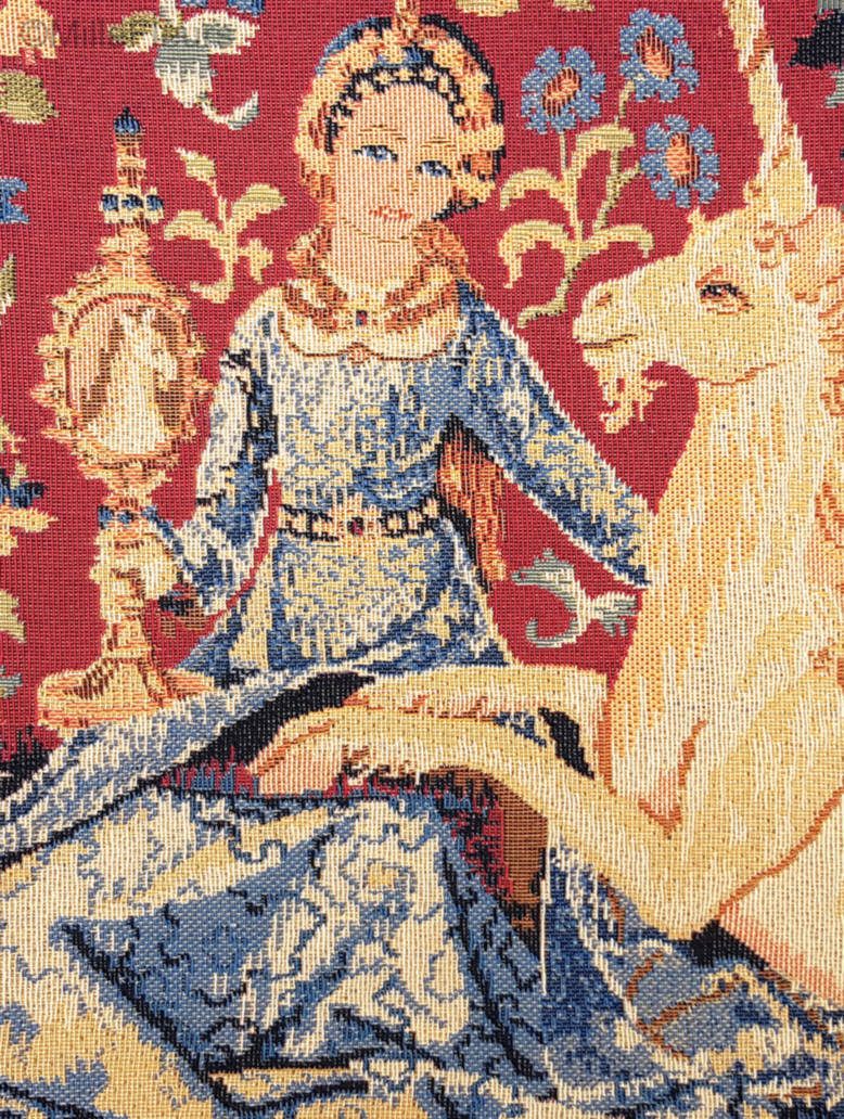 Het Zicht Sierkussens Serie van de Eenhoorn - Mille Fleurs Tapestries