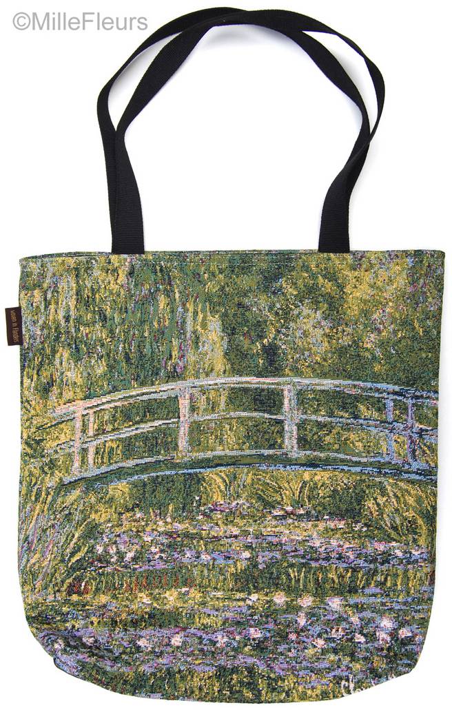 Pont Japonais (Monet) Shoppers Chefs-d'œuvre - Mille Fleurs Tapestries