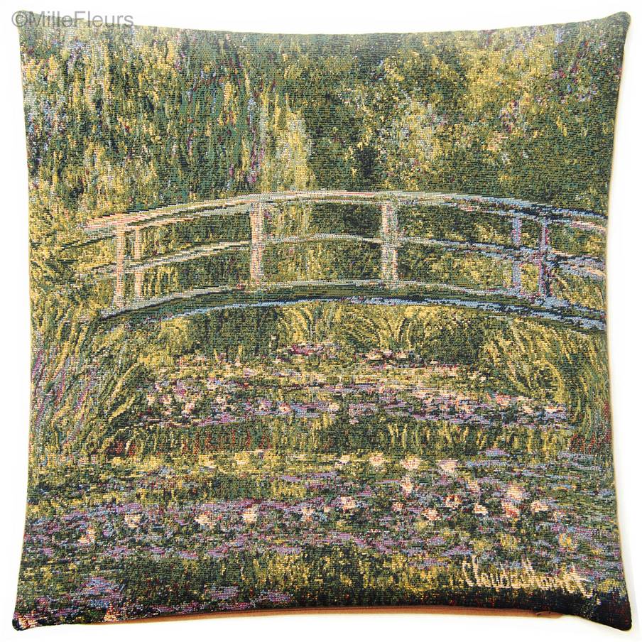 Puente Japonés (Monet) Fundas de cojín Claude Monet - Mille Fleurs Tapestries
