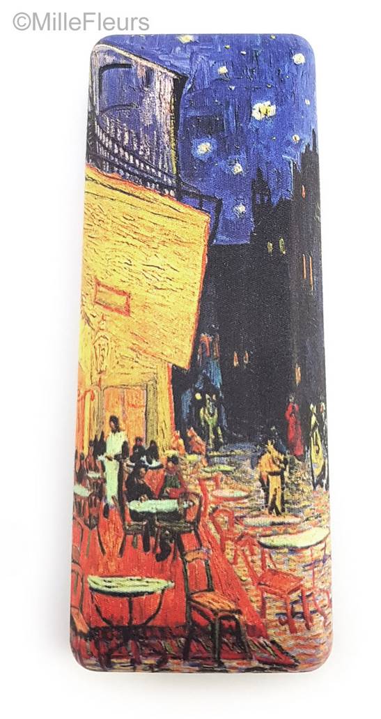 El Café de noche (Vincent Van Gogh) Accesorios Estuches para gafas - Mille Fleurs Tapestries