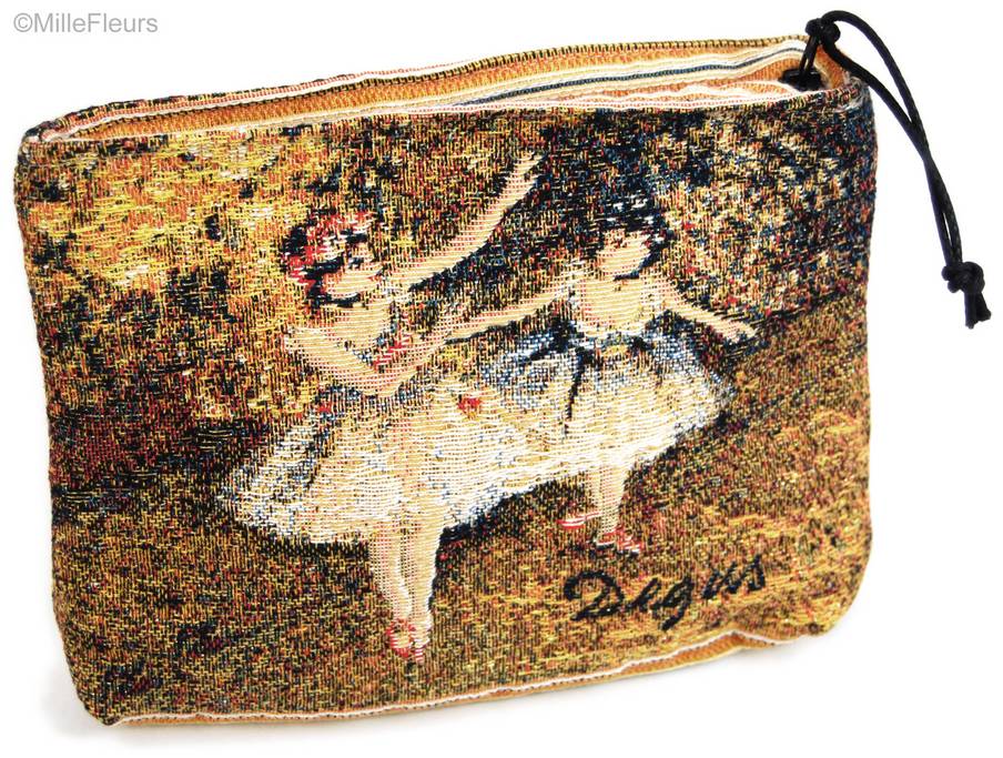 Two Dancers (Degas) Make-up Bags Zipper Pouches - Mille Fleurs Tapestries