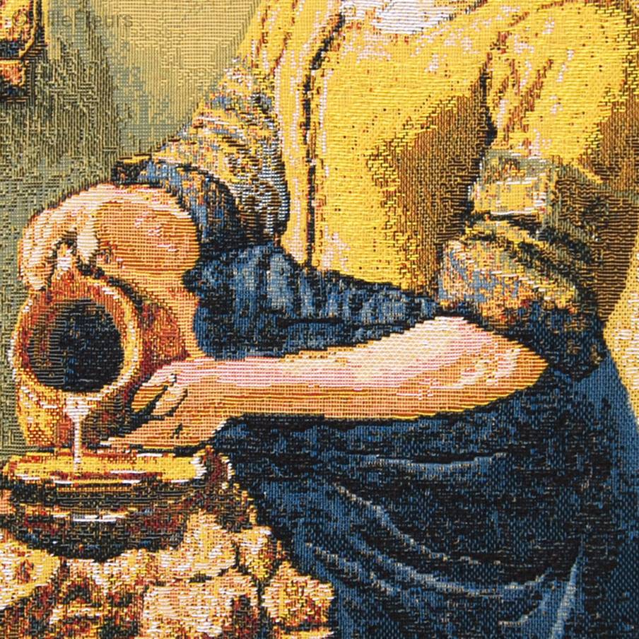 La Laitière (Vermeer) Housses de coussin Chefs-d'œuvre - Mille Fleurs Tapestries