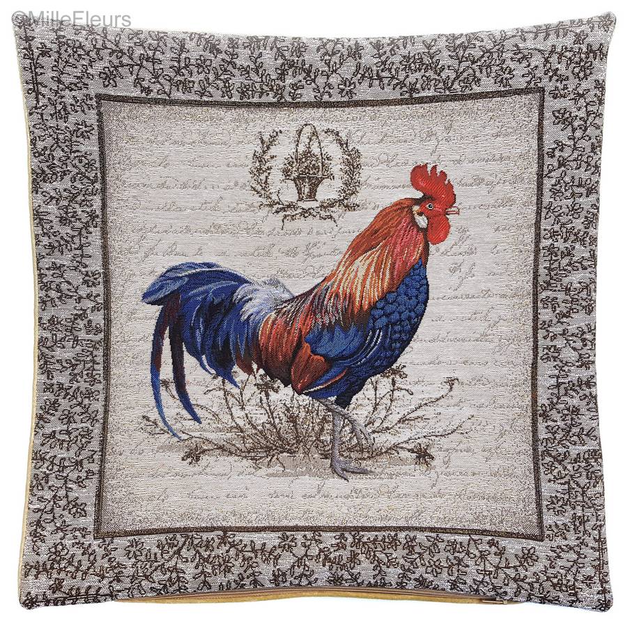 Rooster Tapestry cushions Birds - Mille Fleurs Tapestries