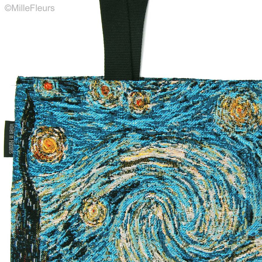 La Nuit Étoilée (Van Gogh) Shoppers Vincent Van Gogh - Mille Fleurs Tapestries