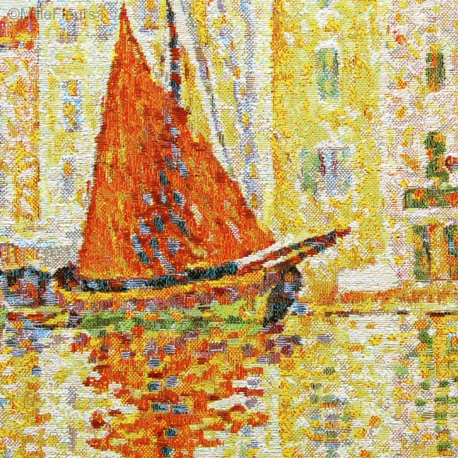 Saint-Tropez (Signac) Fundas de cojín Obras Maestras - Mille Fleurs Tapestries
