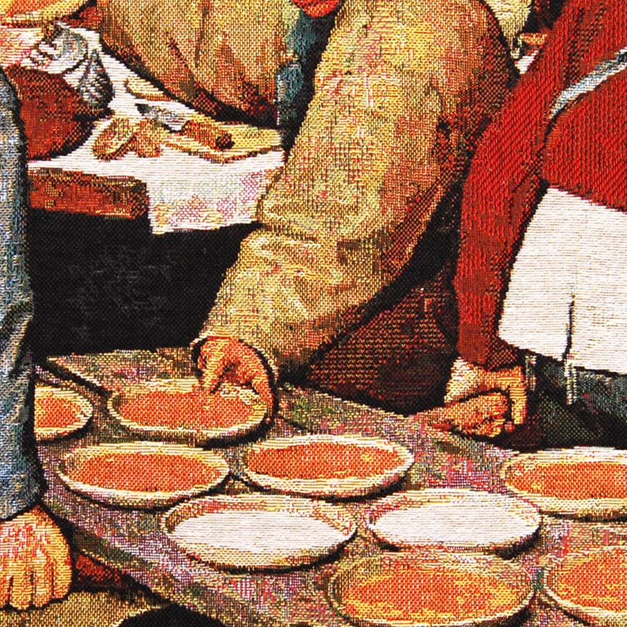 Le Repas de Noce (Brueghel) Housses de coussin Chefs-d'œuvre - Mille Fleurs Tapestries