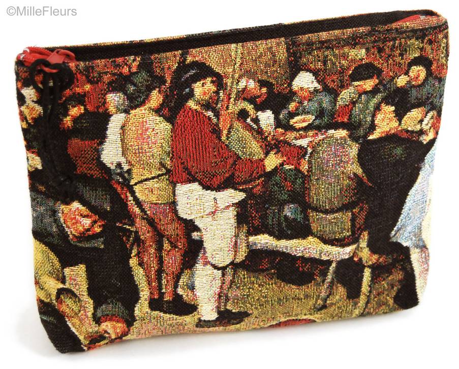 La Boda Campesina (Brueghel) Bolsas de Maquillaje Estuches con Cremallera - Mille Fleurs Tapestries