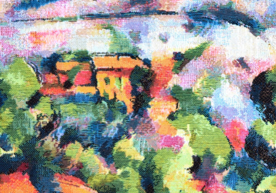 Montagnes de la Sainte-Victoire (Cézanne) Housses de coussin Chefs-d'œuvre - Mille Fleurs Tapestries